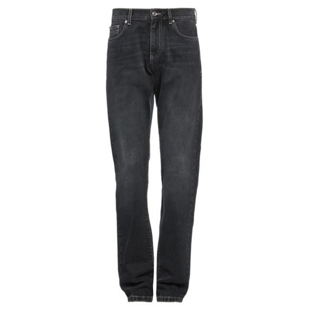 Versace Collection‎ Mens Slim Fit Jeans Faded Black Denim 34 Medusa Logo Used